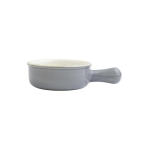 Italian Bakers Small Round Gray Baker with Large Handle 